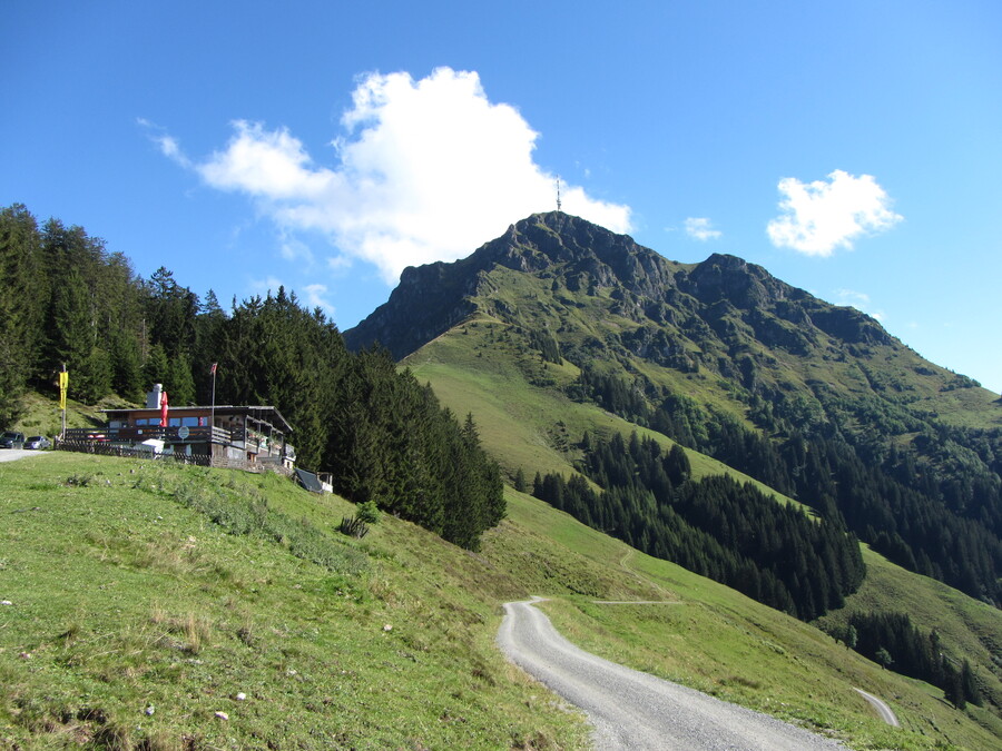 De Kitzbüheler Horn vanaf de Stanglalm