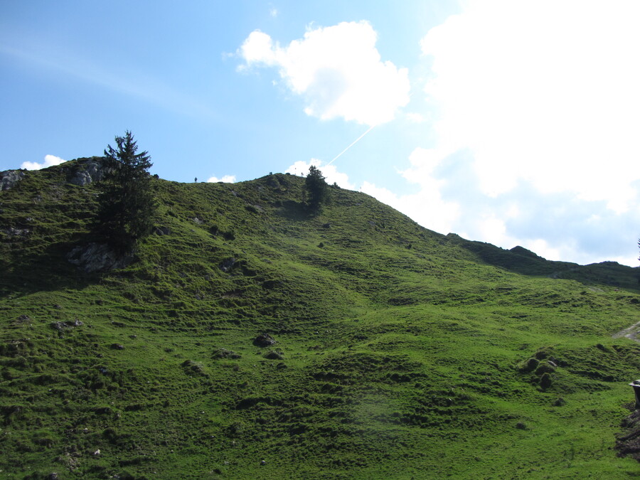 Terugblik naar de Huberalm