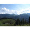 De Loferer Steinberge zitten in de wolken