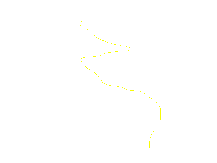 Aan het einde van het dal is de vlakke weg op