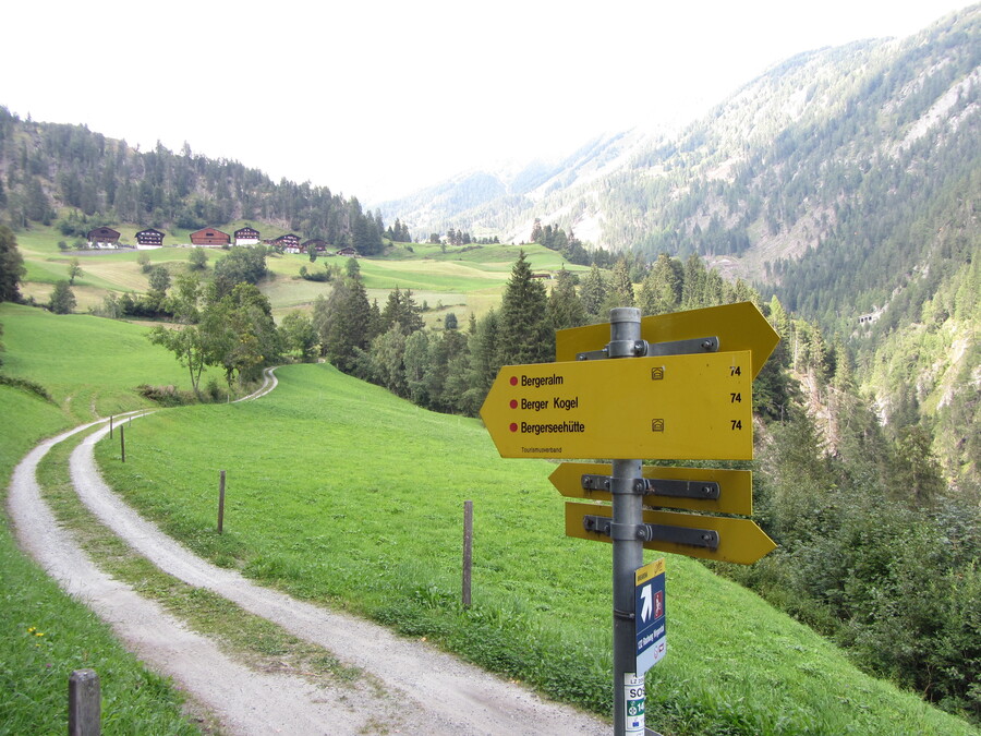 Woensdag: na aankomst een middagwandelingetje: Isel-Schlucht -> Marcheralm -> Bergeralm