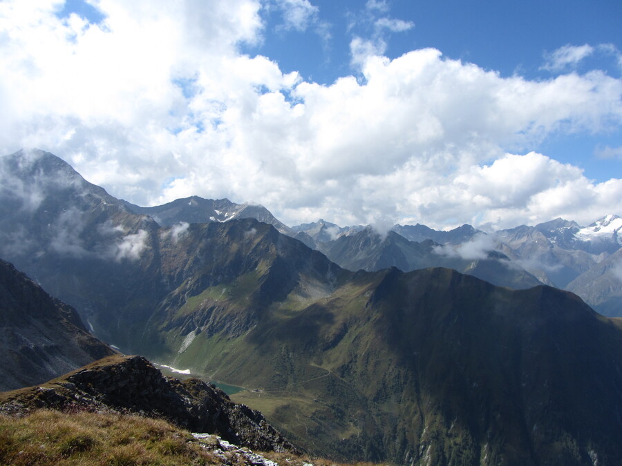 De Bergerseehütte van bovenaf