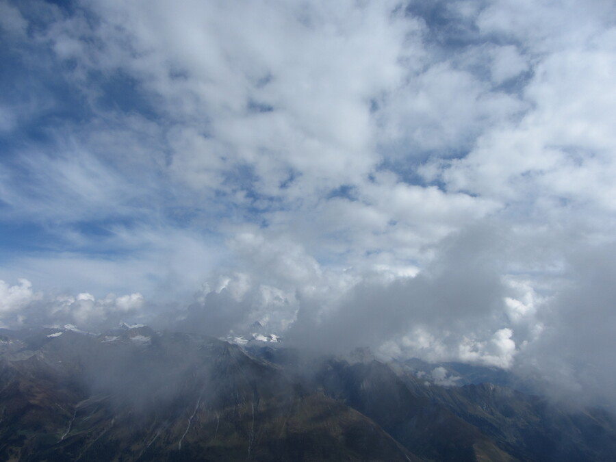 En ook de Groß Glockner is eventjes te zien