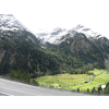 Bij de uitgang van de Felbertauerntunnel scheen de zon. Blik richting Wildenkogel, die met wat meer contrast wel te zien is