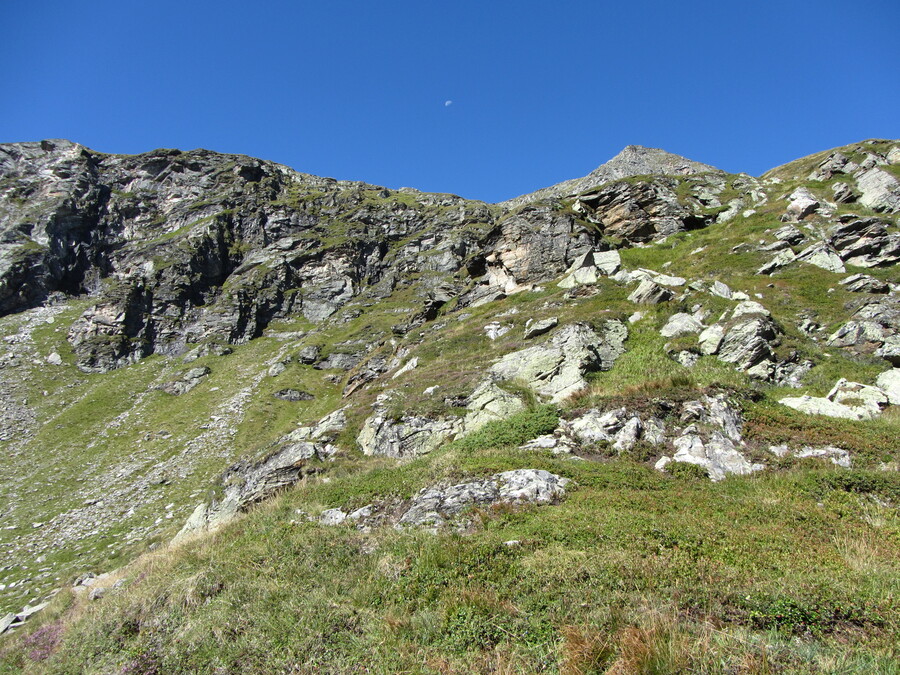 Dan is ook de Wildenkogel zelf te zien, stralend in het maanlicht