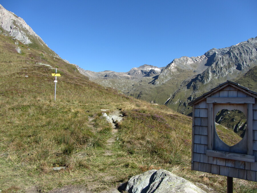 Blik vanaf het Fenster het Timmeltal in