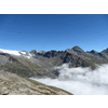 Richting westen met de Wallhorntörl (Törl naar het Timmeltal) en de Zopetspitze