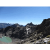 Links van de Dabernitzkogel nu ook de Lienzer Dolomieten en wat Italiaanse bergen in zicht