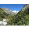 De gletsjer bovenaan de Rötspitz heeft haast geen verse sneeuw meer