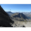 De Ahrner Kopf/Cima del Vento is ook vanuit de Lenkjöchlhütte te bereiken. Plus vogel.