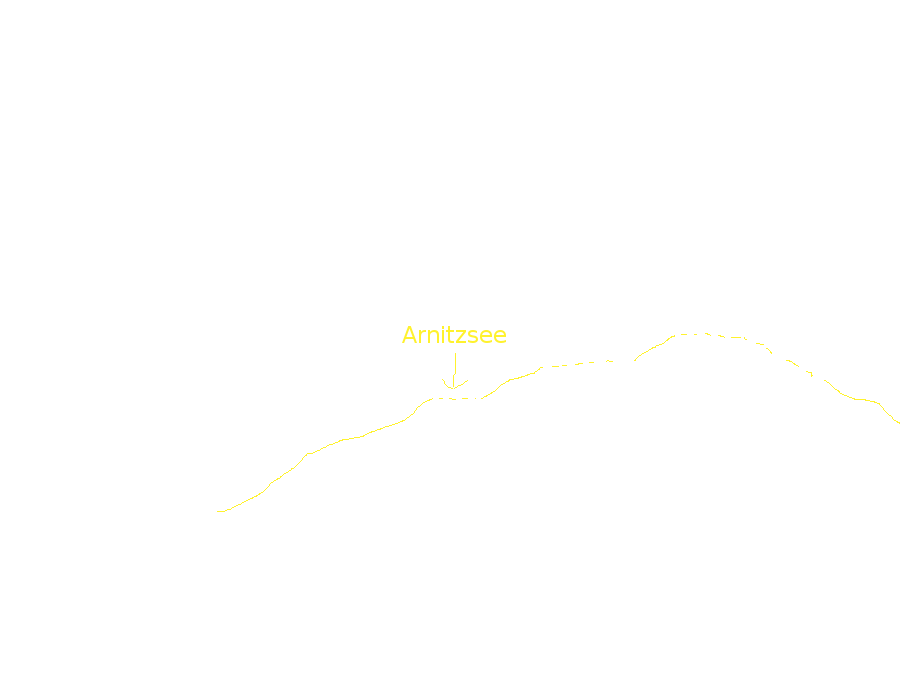 Blik terug over het Hochtal naar de Arnitzsee
