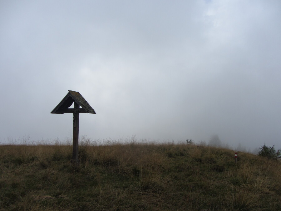 Keuzemoment bij het Wetterkreuz. Toch maar niet richting Berger Kogel maar naar de Bergerseehütte